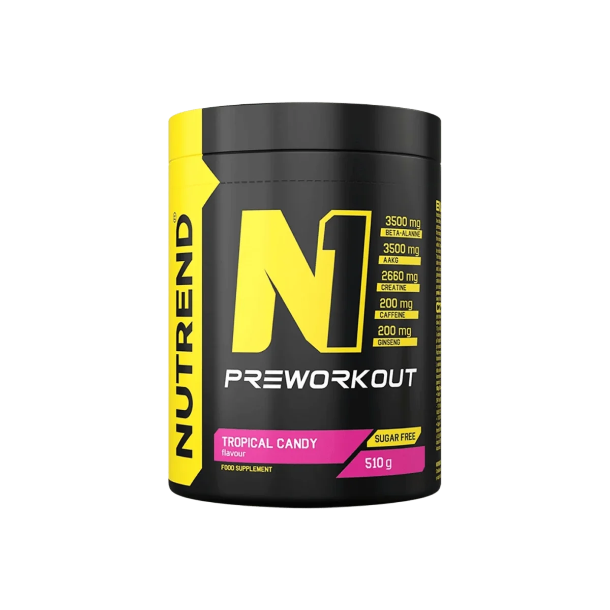 N1 Pre-Workout (510 gram) - Tropical Candy N1 Pre Workout 510 gram Tropical Candy