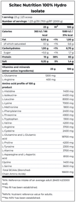 100% Whey Hydro Isolate 2000 gram Strawberry - Afbeelding 3